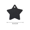 2.36mm Star Shape black recycled hang paper tag